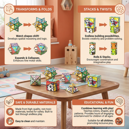 Magic Folding Cube Children's Toy