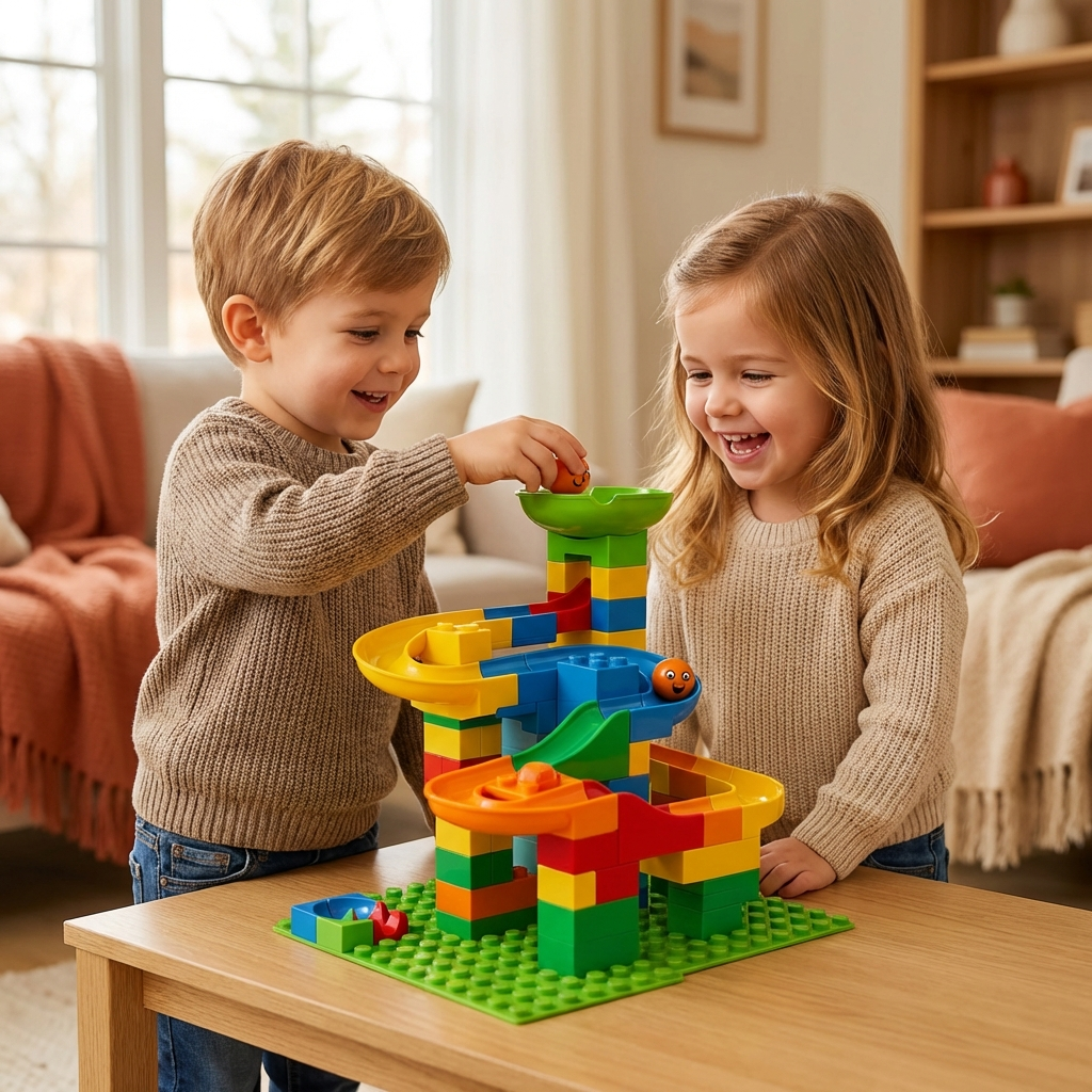 A Marble Run Made of Blocks