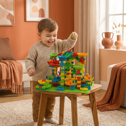 A Marble Run Made of Blocks