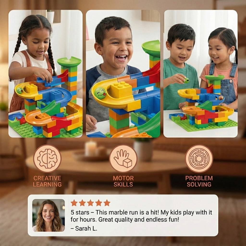 A Marble Run Made of Blocks