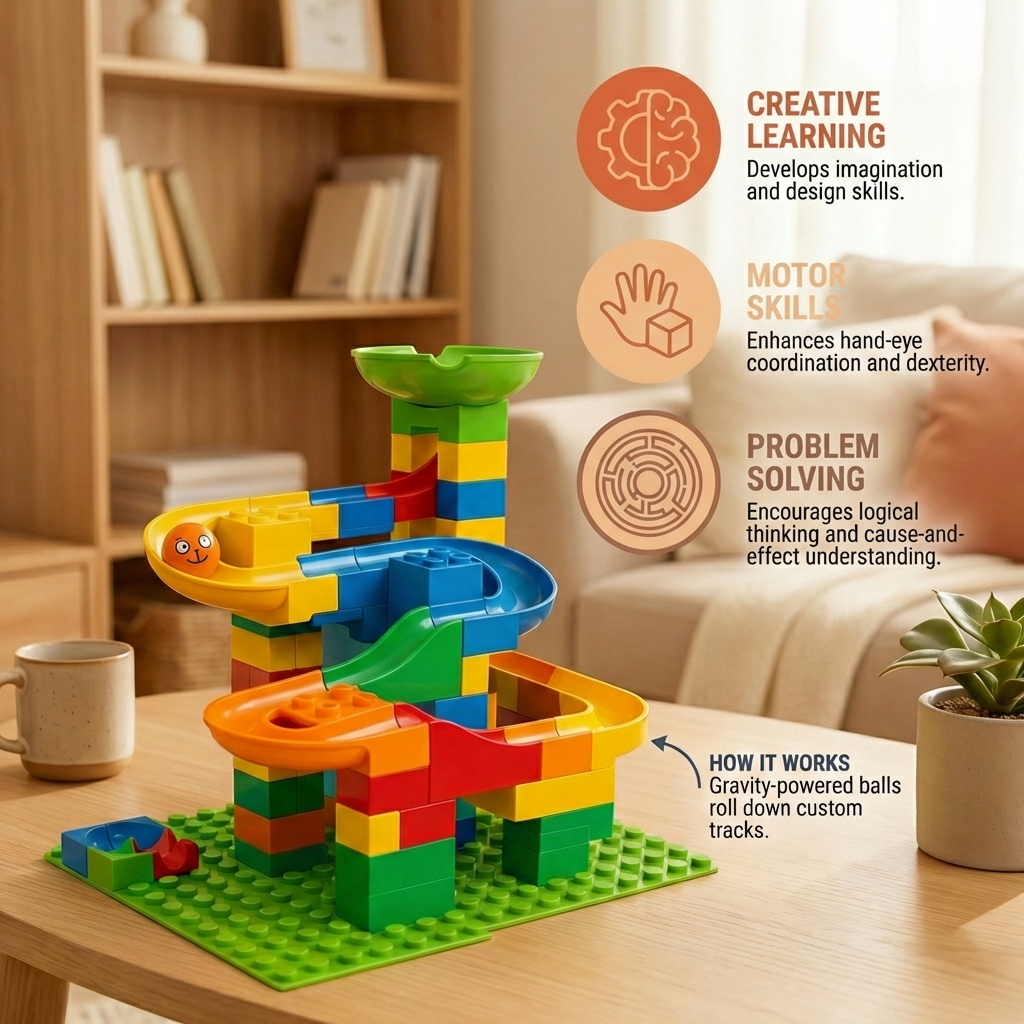 A Marble Run Made of Blocks