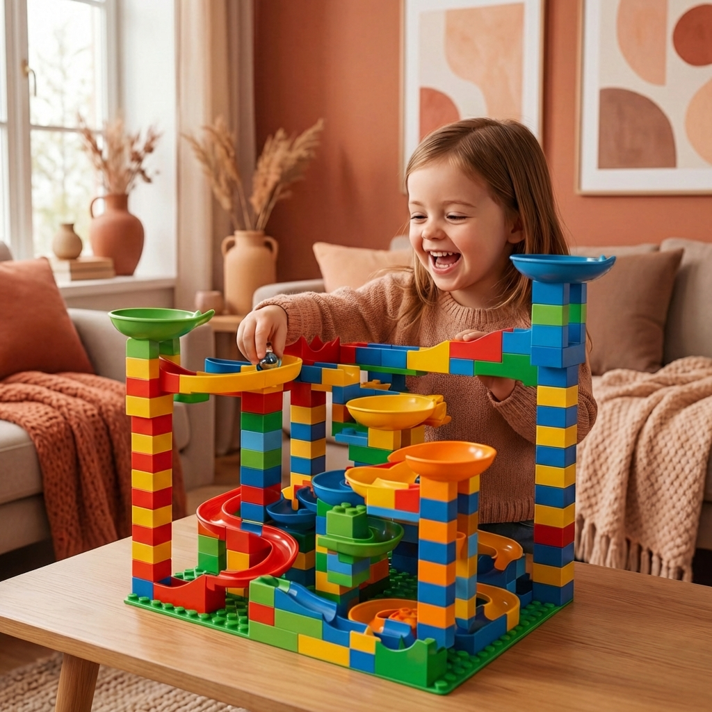 A Marble Run Made of Blocks