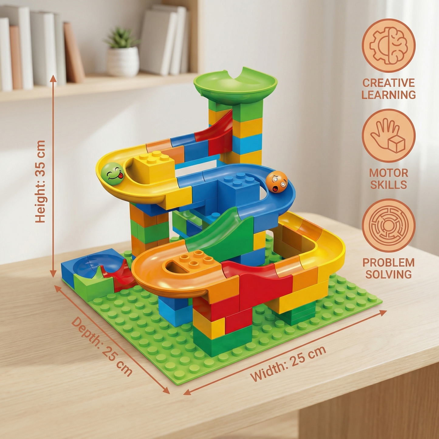 A Marble Run Made of Blocks