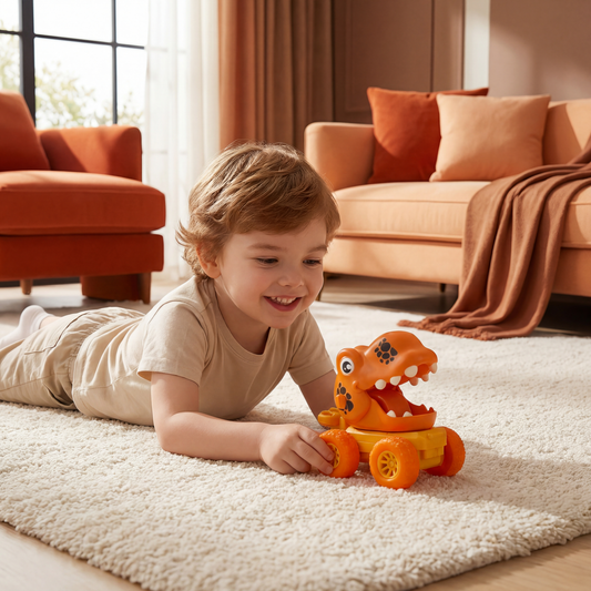 PUSH & DRIVE DINO MONSTER TRUCKS