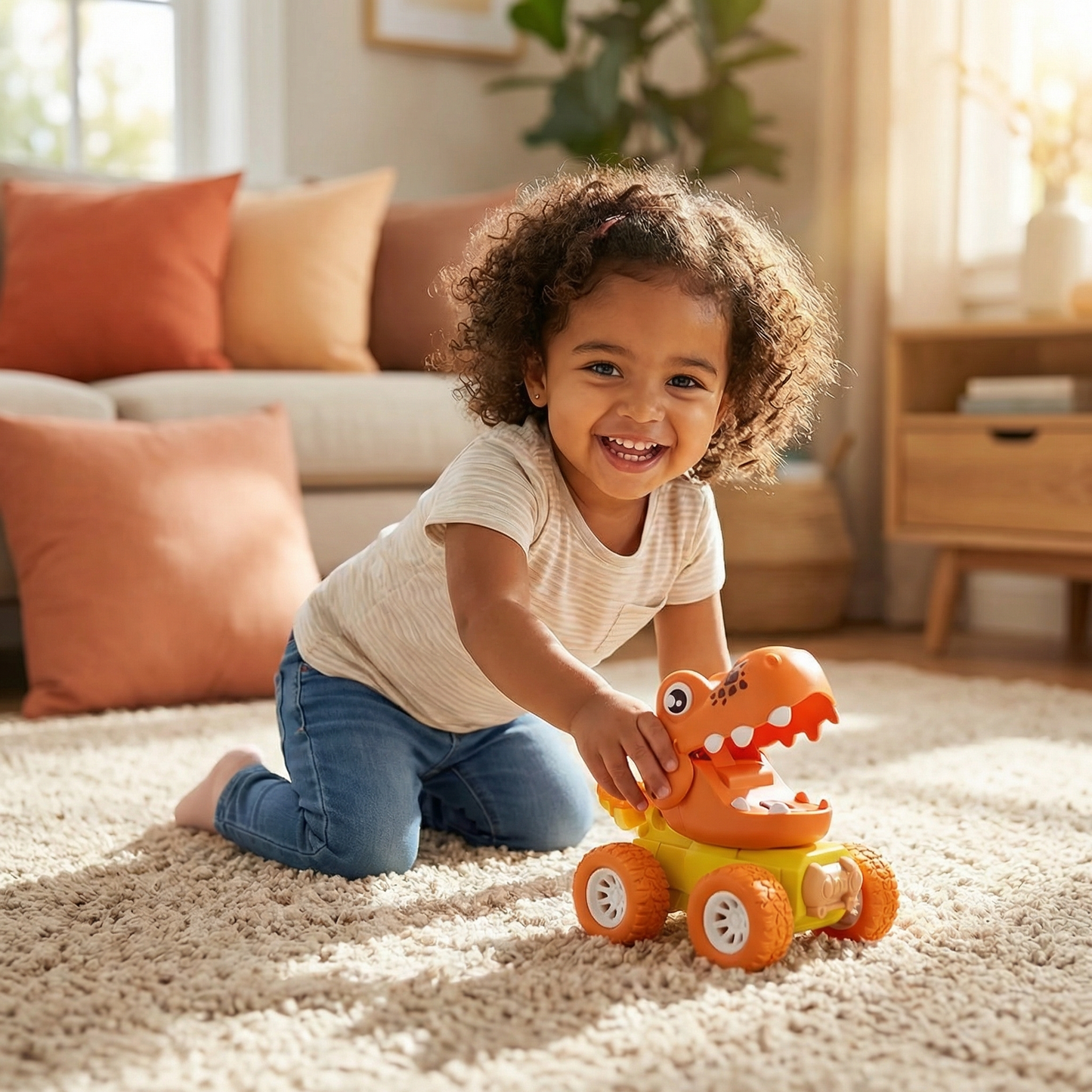 PUSH & DRIVE DINO MONSTER TRUCKS
