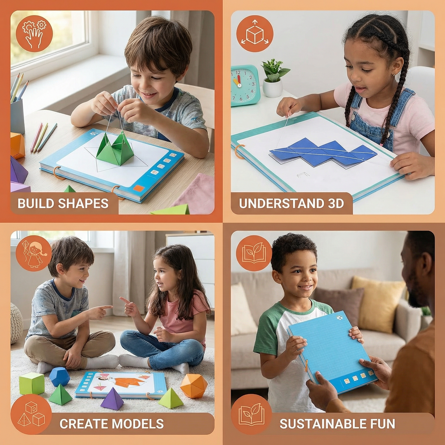 Brilliant Geometry Learning Book for Children