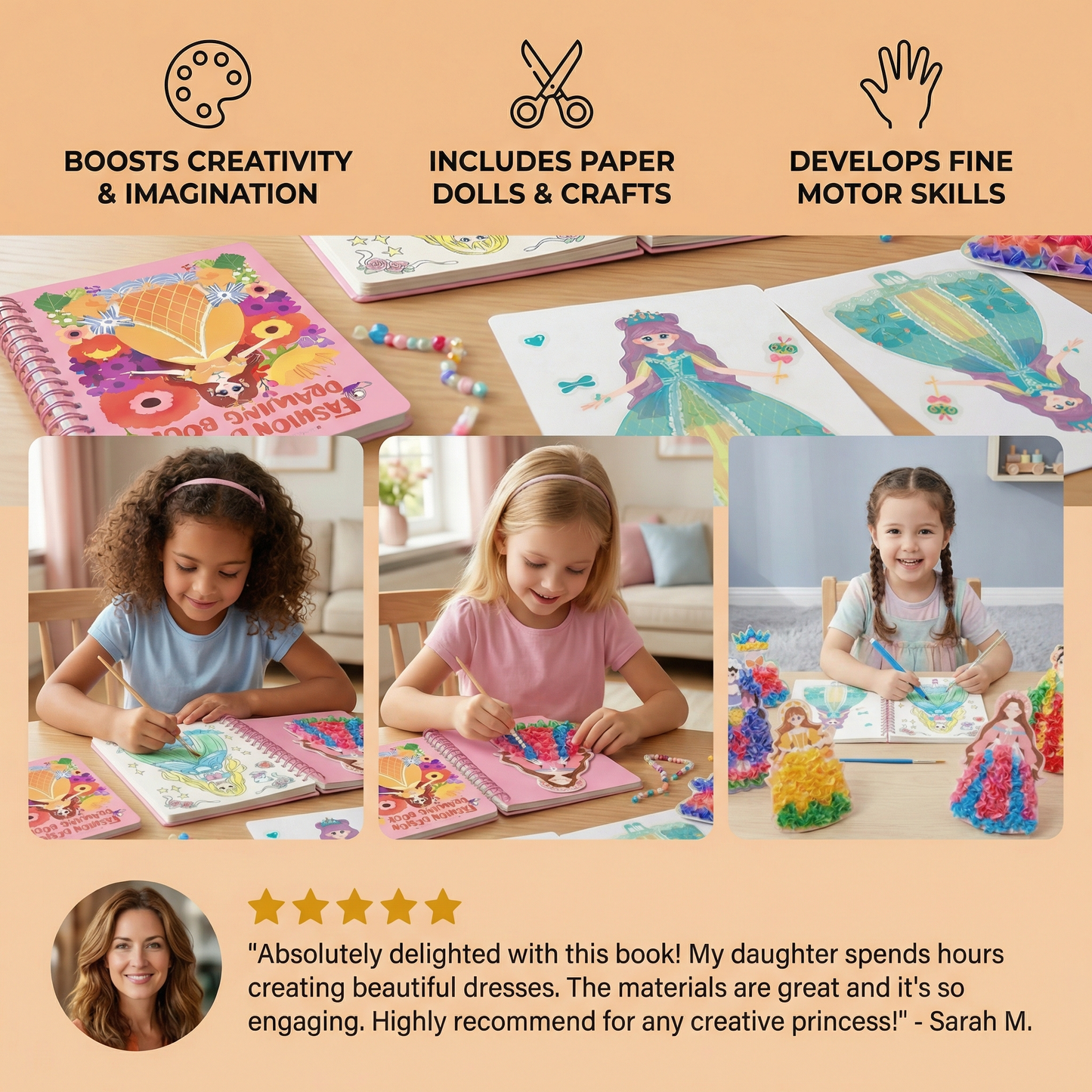Princess Coloring and Craft Book