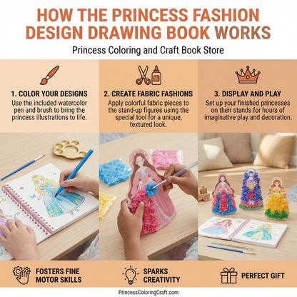 Princess Coloring and Craft Book