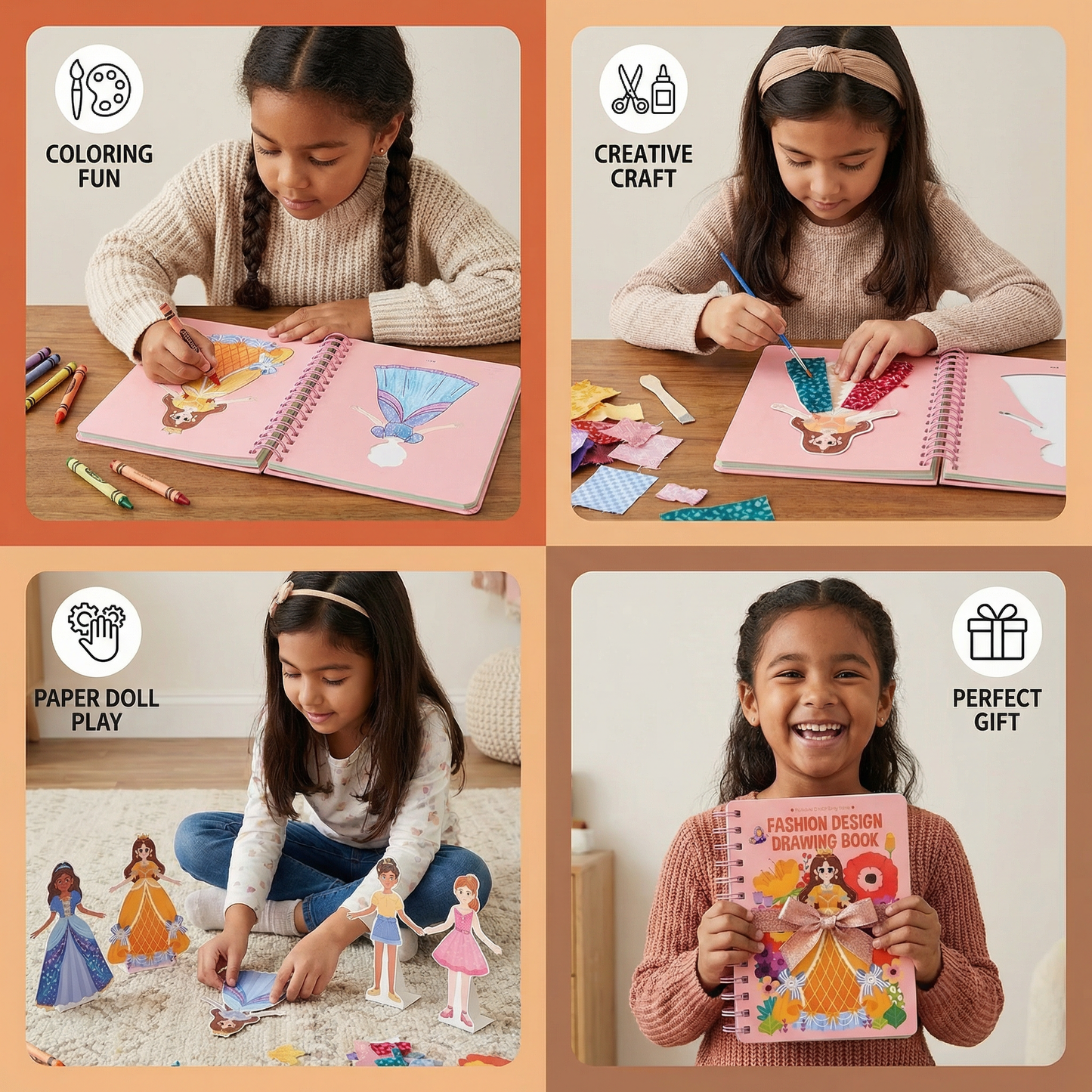 Princess Coloring and Craft Book