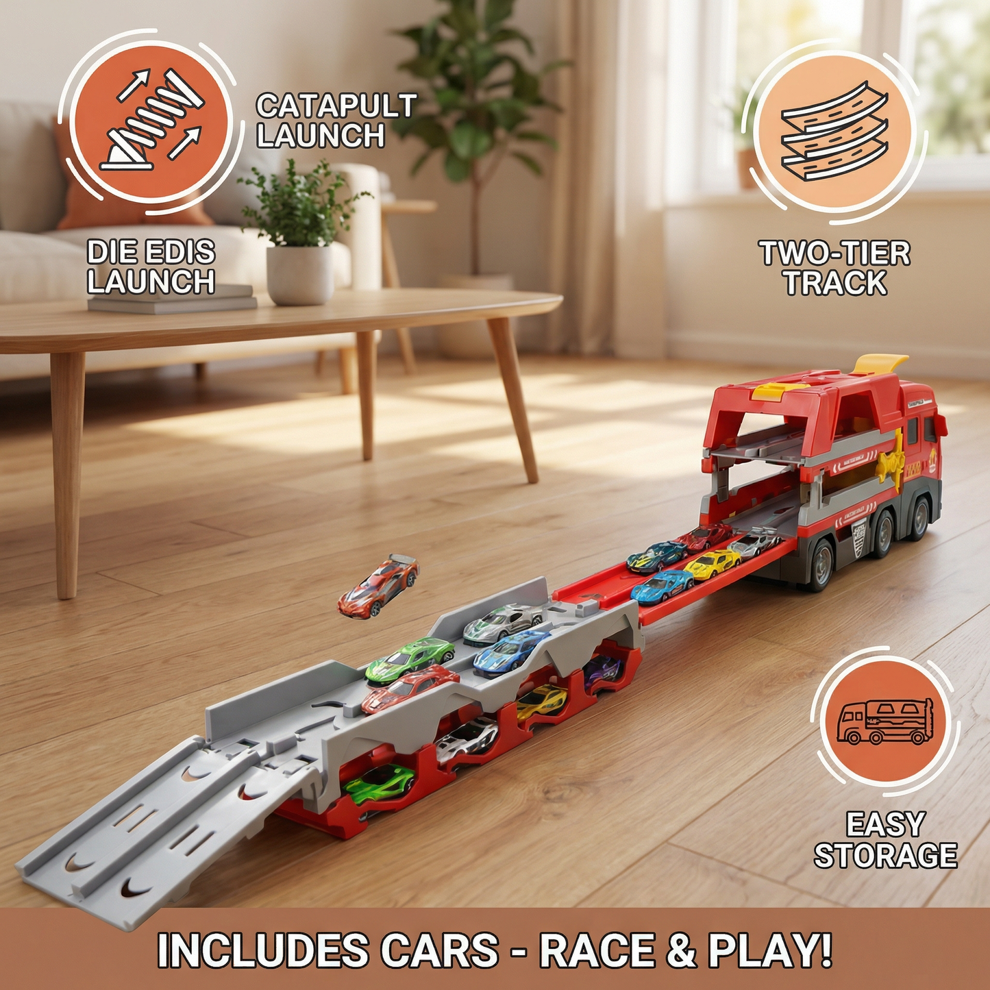 Race Track Toy Truck for Children