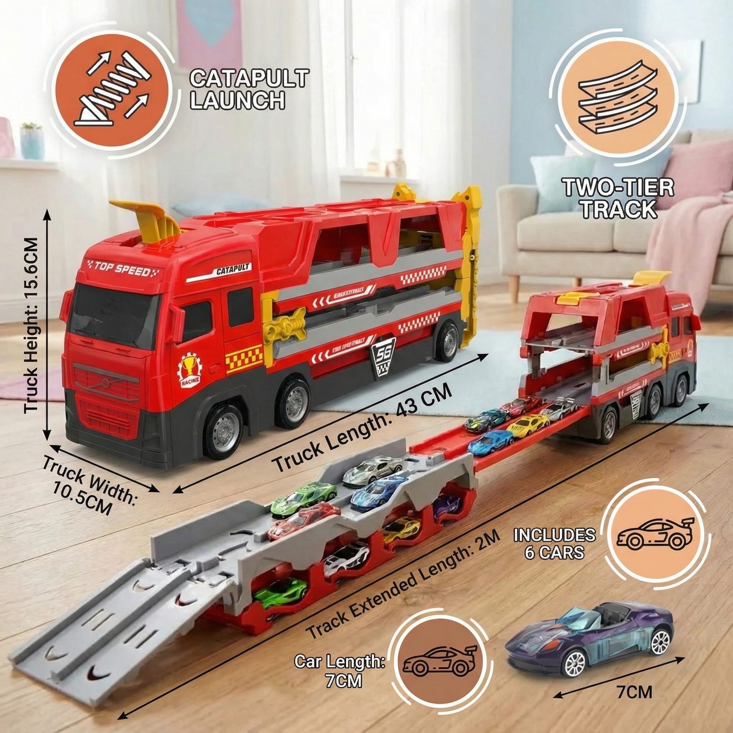 Race Track Toy Truck for Children