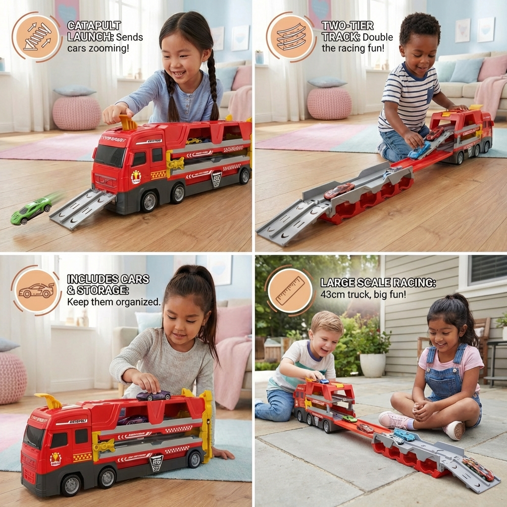 Race Track Toy Truck for Children