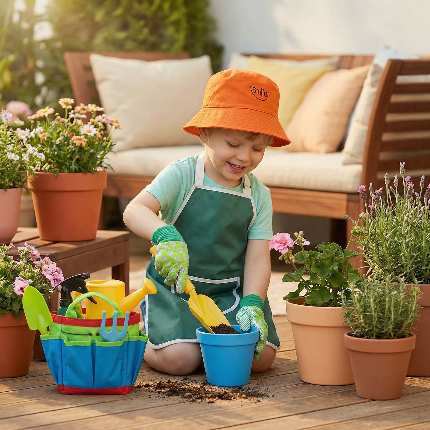 Safe Children's Gardening Tool Set
