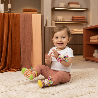 Sensory Baby Plush Socks and Bracelet