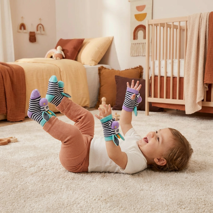 Sensory Baby Plush Socks and Bracelet