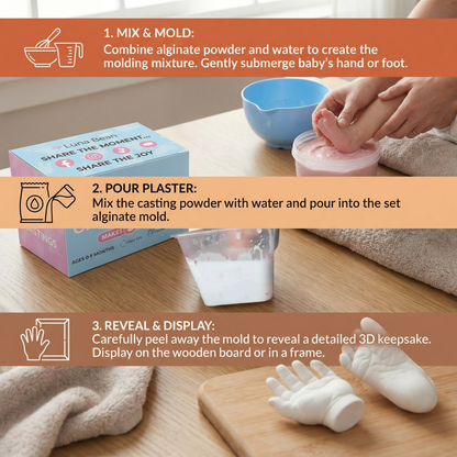 Baby Hand & Footprint Set – Keepsake Set for Newborns & Parents