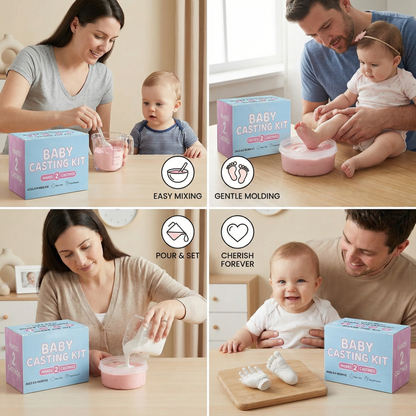 Baby Hand & Footprint Set – Keepsake Set for Newborns & Parents