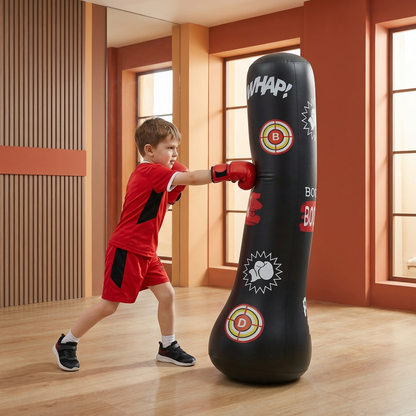 Inflatable children's punching bag with water filling