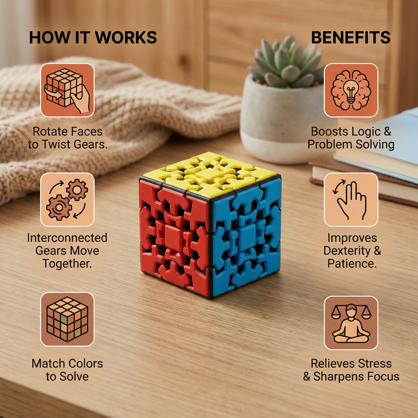 Gear Cube 3×3×3 – Mechanical Logic Game