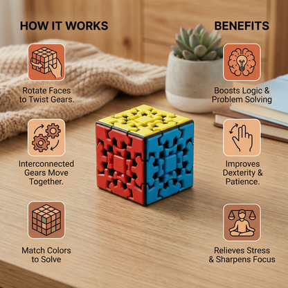 Gear Cube 3×3×3 – Mechanical Logic Game