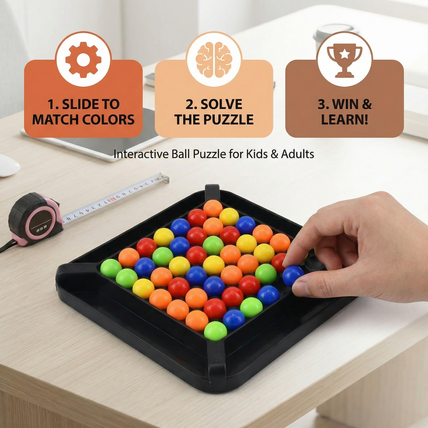 Colors Match Logic Game – Interactive Ball Puzzle Game for Children & Adults