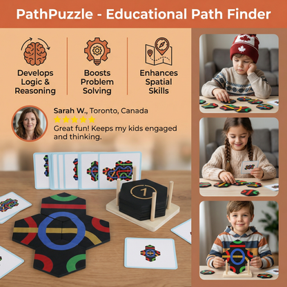 PathPuzzle - Educational Path Finder Learning and Family Game