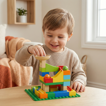 A Marble Run Made of Blocks