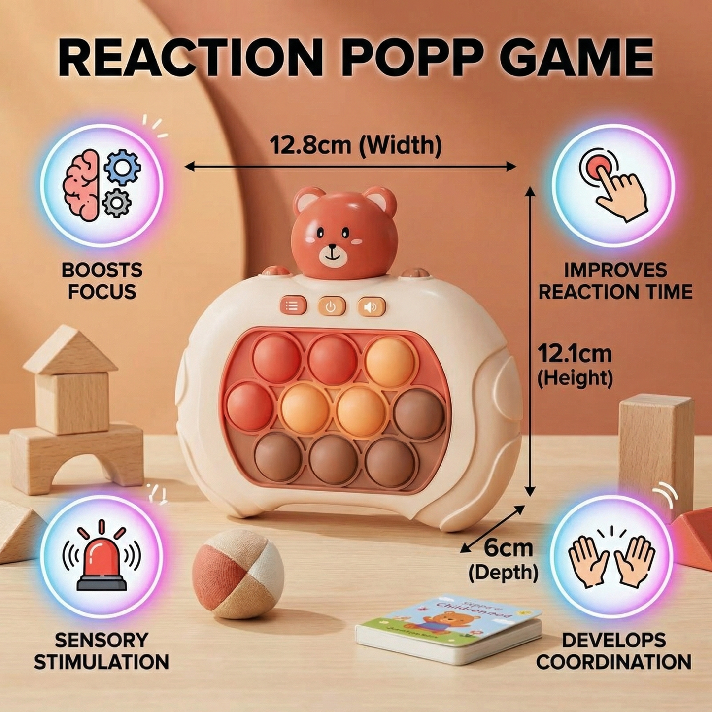 Reaction Popp Game