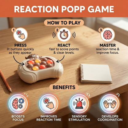 Reaction Popp Game