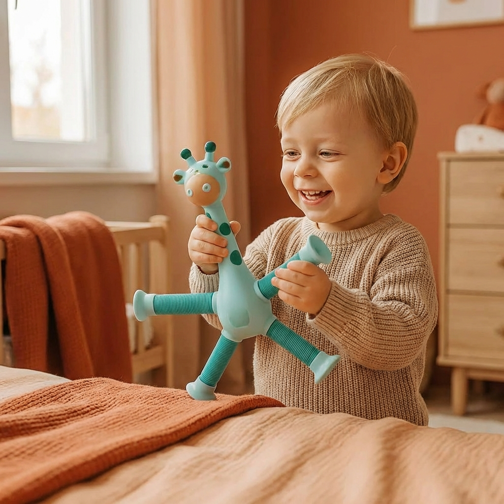 Sensory Suction Cup Giraffe Baby Toy