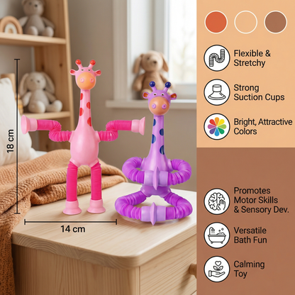 Sensory Suction Cup Giraffe Baby Toy