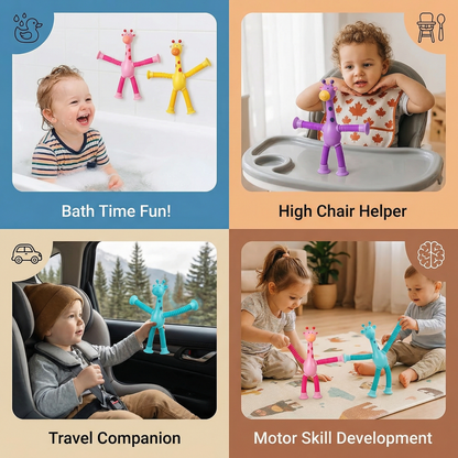 Sensory Suction Cup Giraffe Baby Toy