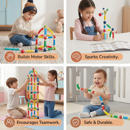 Montessori Malleable Magnetic Building Blocks