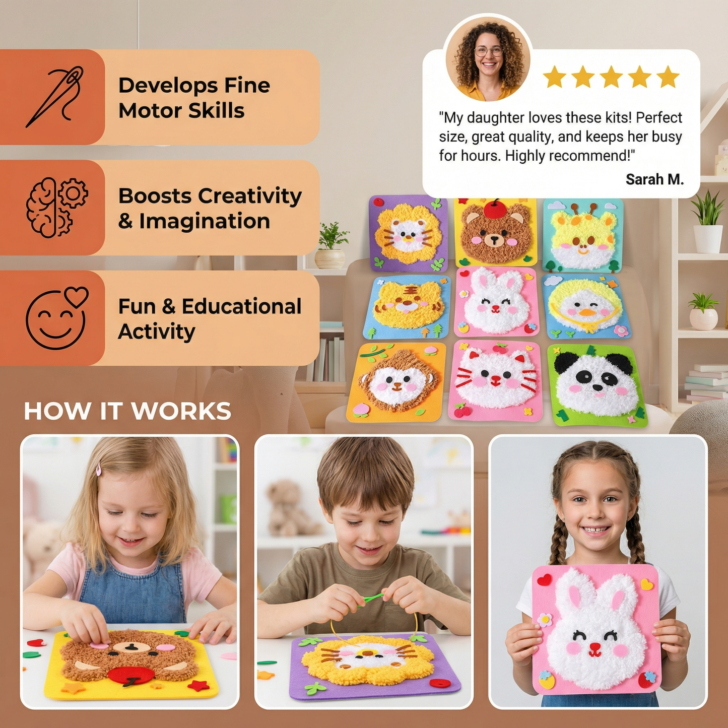 DIY Embroidery Doll Kit