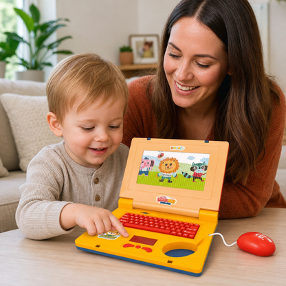Kids’ Interactive Laptop with Lights, Music & Scrolling Screen