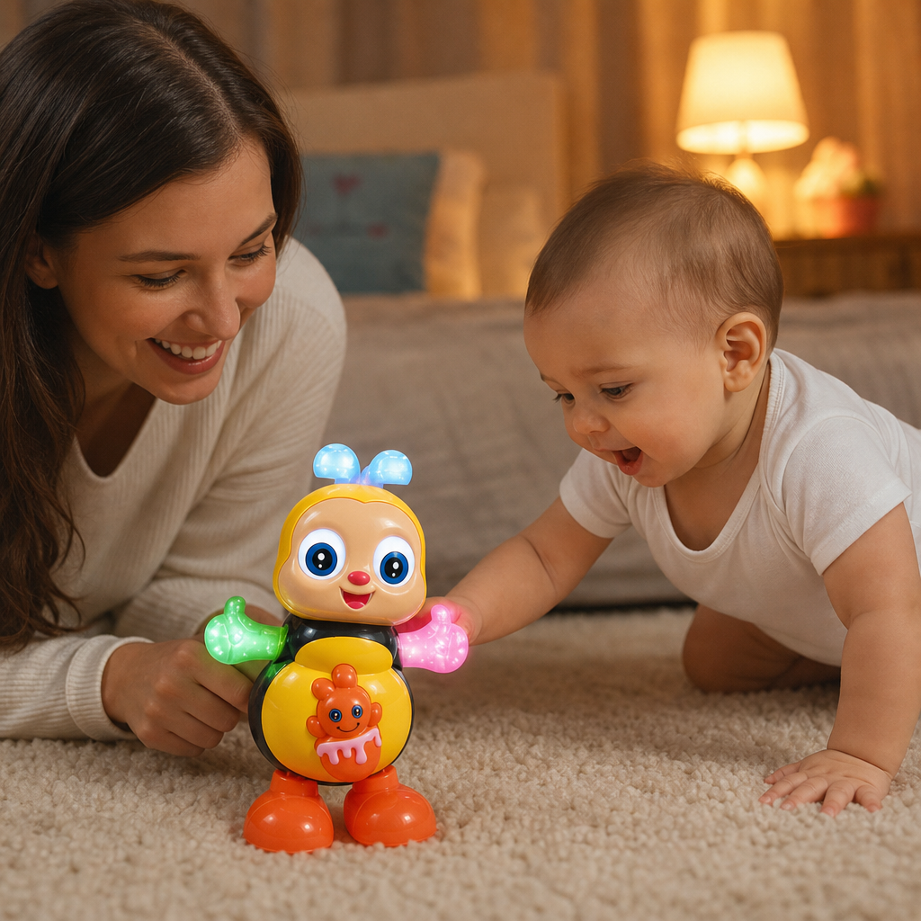 Musical Dancing Bee Toy with Lights and Music