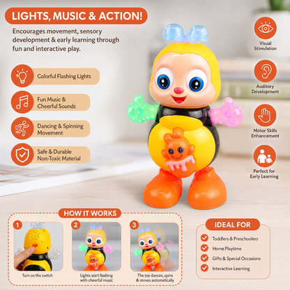 Musical Dancing Bee Toy with Lights and Music