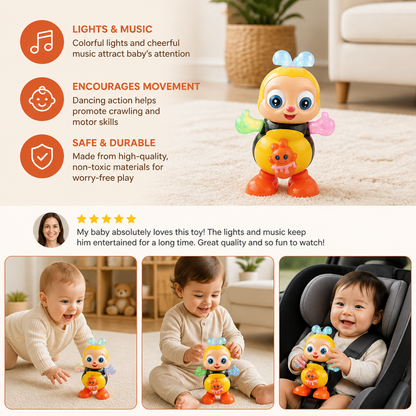 Musical Dancing Bee Toy with Lights and Music