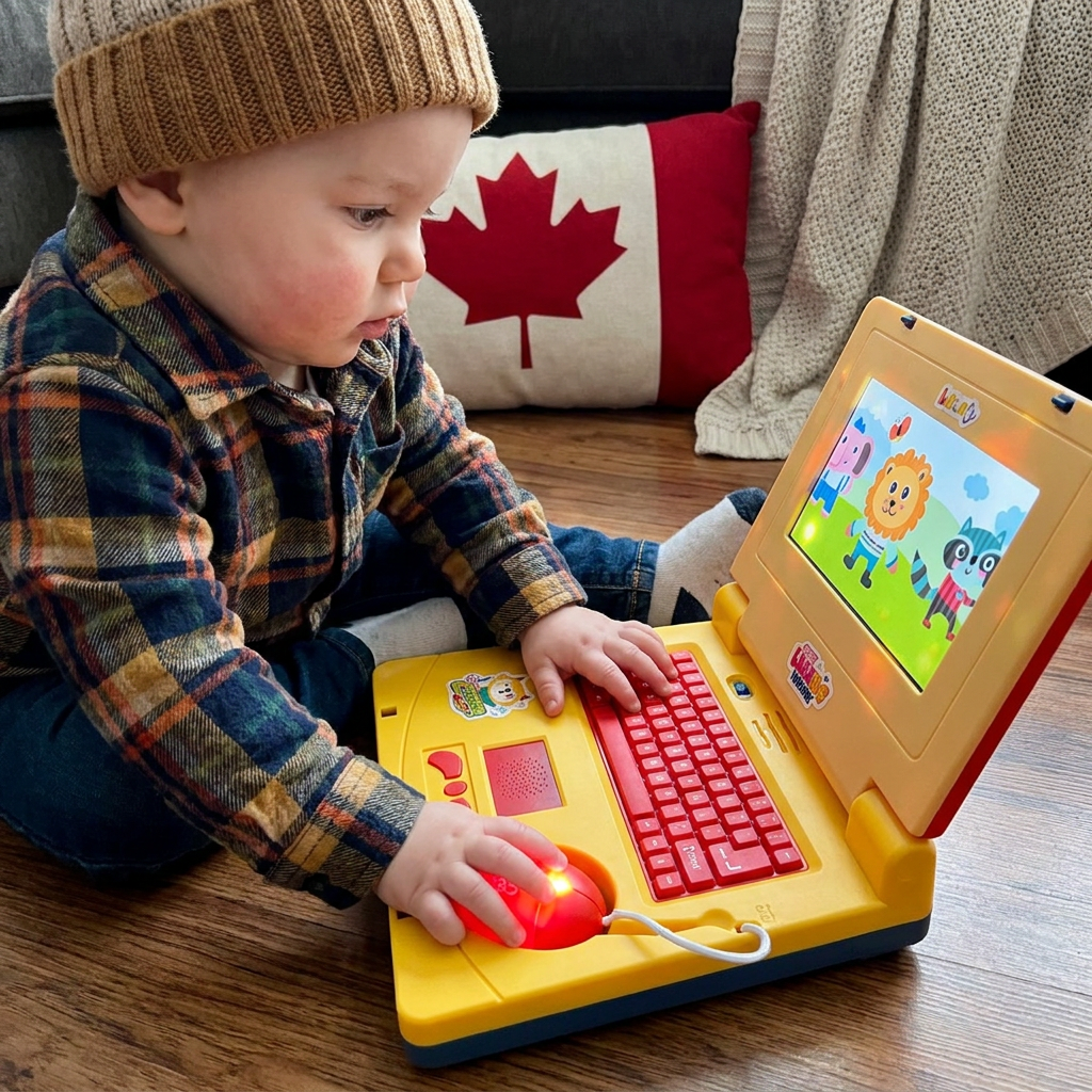 Kids’ Interactive Laptop with Lights, Music & Scrolling Screen