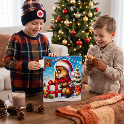 24-Day Capybara Christmas Advent Calendar - 24 Cute Mini Figures