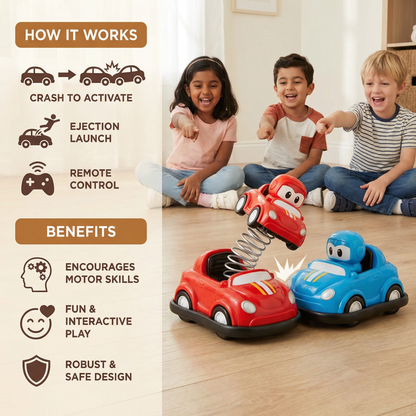 Bumper Car Toy Cars with Launcher Function