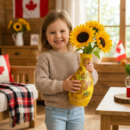 Elegant 3D Puzzle Vase – Usable for Real Flowers