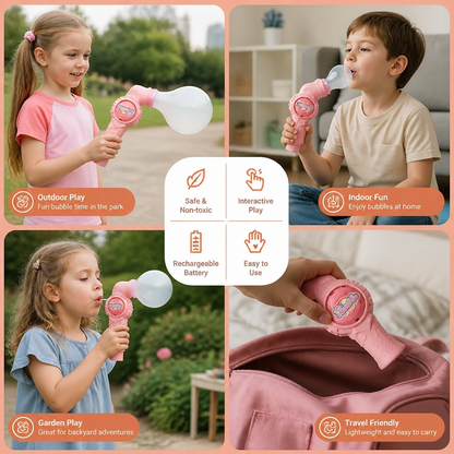 Interactive Bubble Ball Racket Toy for Kids