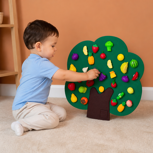 Felt Fruit Tree Activity Board – Montessori Learning Toy