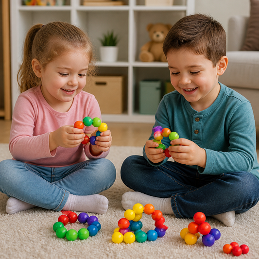 Colorful 3D Ball Building Set – Creative Construction & Fine Motor Skills Learning Toy for Kids