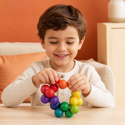 Colorful 3D Ball Building Set – Creative Construction & Fine Motor Skills Learning Toy for Kids