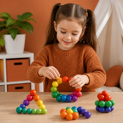 Colorful 3D Ball Building Set – Creative Construction & Fine Motor Skills Learning Toy for Kids