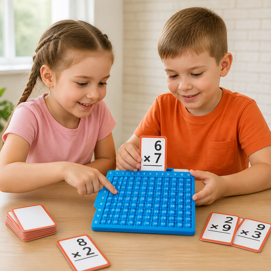 Math Learning Cards Set with Calculation Board – Addition, Subtraction, Multiplication & Division