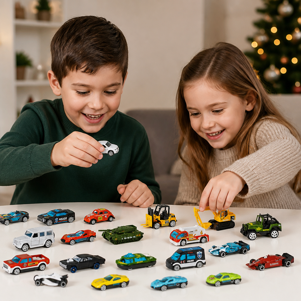 Christmas Die-Cast Car Advent Calendar for Kids