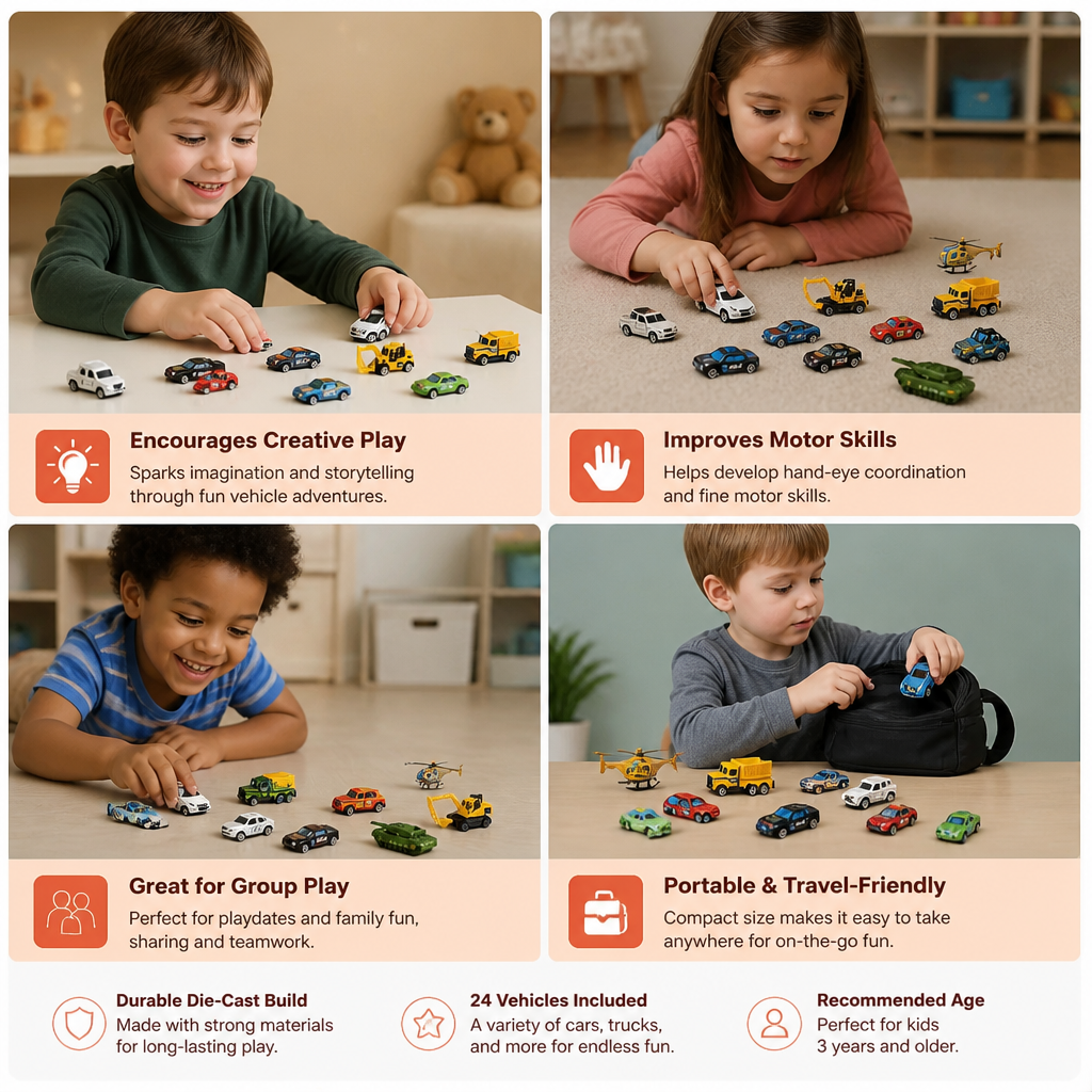 Christmas Die-Cast Car Advent Calendar for Kids